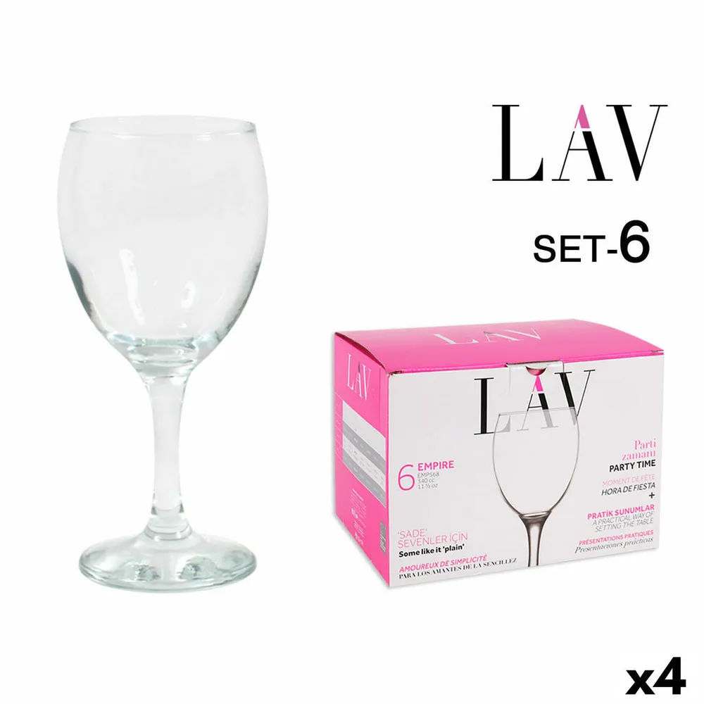Set di Bicchieri LAV Empire 6 Pezzi (4 Unità)