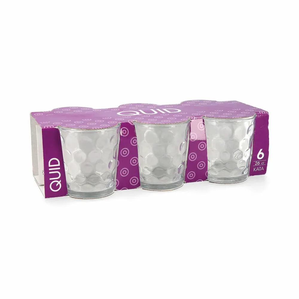 Set di Bicchieri Quid Kata Trasparente Vetro 260 ml 6 Pezzi