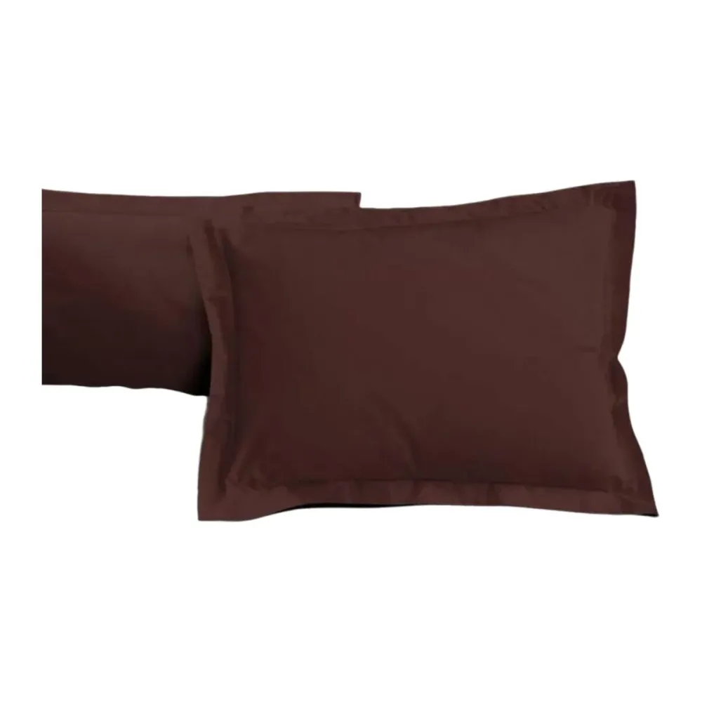 Set di federe Lovely Home LH71587 Marrone 50 x 70 cm 2 Unità
