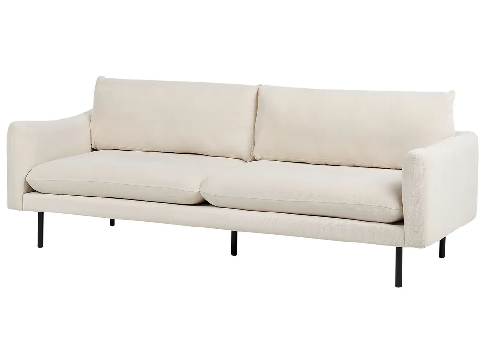 Set da salotto 4 posti tessuto panna chiaro VINTEBRO