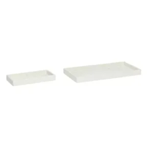 Set di 2 vassoi marmo bianco Grand Hübsch - 30cm