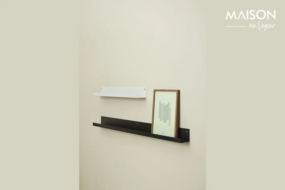 Supporto parete con struttura metallo grigio distinto Care Hübsch - 30cm