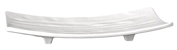Vassoio APS tagliere per sushi -ZEN- 22 x 12 cm altezza: 3 cm melamina nero aspetto pietra 83740