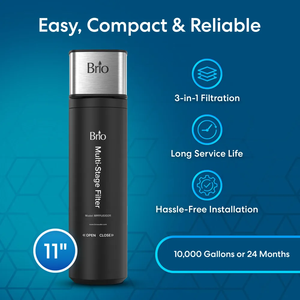 Brio 11" Multiplo Stage Undersink Water Filtration System