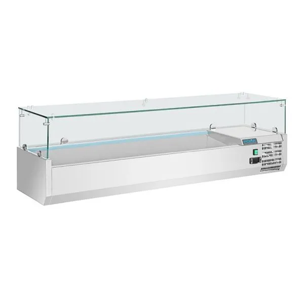 Vetrina refrigerata Polar per 5x GN1/3 e 1x GN1/2 GD876 con 50 Tappi