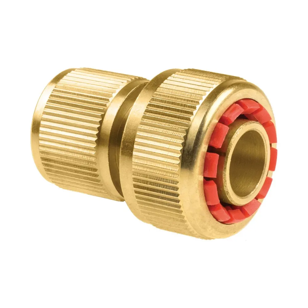 Cellfast Brass 52-825 Quick Connector 3/4" Ottone Hose Pipe Watering Connector Water Flow Stop Heavy Duty