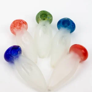 4.5" Frost delicato glass hand pipe