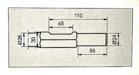 scalpello per spatola padre 24 x 55 x 30 7517-400 mm durativo 30 6Kt M lato / superficie (Makita) 751730400