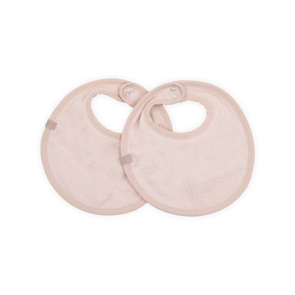 Set bavaglino Waffle 2 pezzi - VINTAGE PINK 341