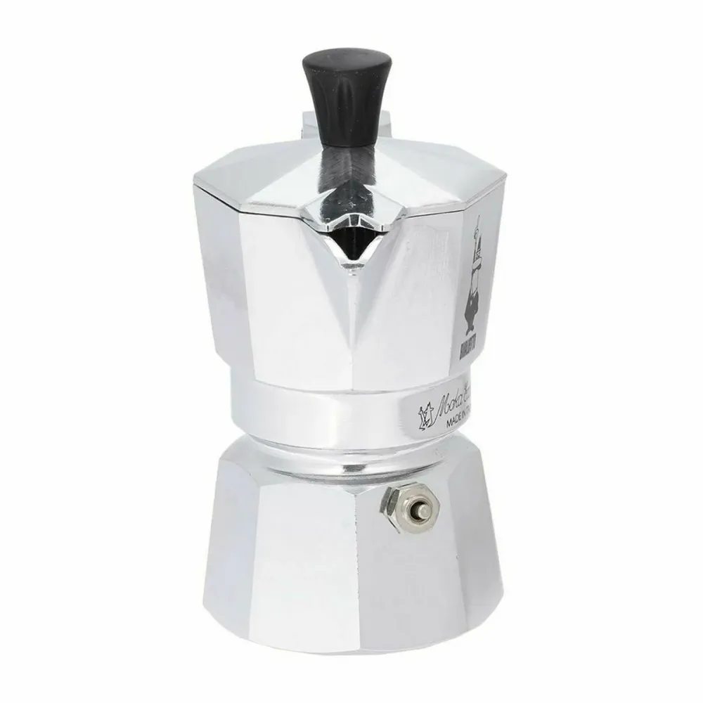 Caffettiera Italiana Bialetti 0001161 Argentato 60 ml con Filtro Permanente