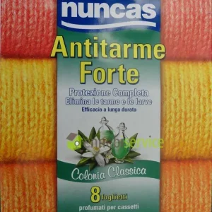 Antitarme forte 8 fogli colonia classica Nuncas