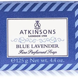 Atkinson - Blue Lavender, Sapone raffinato, fragranza classica di Lavanda - 125 g