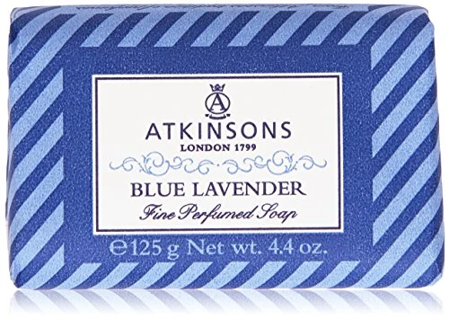 Atkinson - Blue Lavender, Sapone raffinato, fragranza classica di Lavanda - 125 g