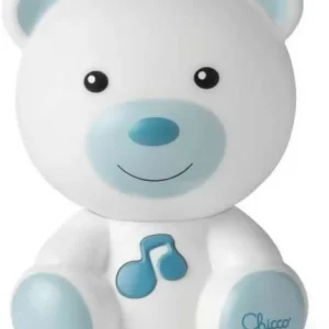 CHICCO Luce Notte Orsetto - Lampada Portatile Forma di Orso con Musica Classica e Suoni Rilassanti, Due Modalità Evolutive...