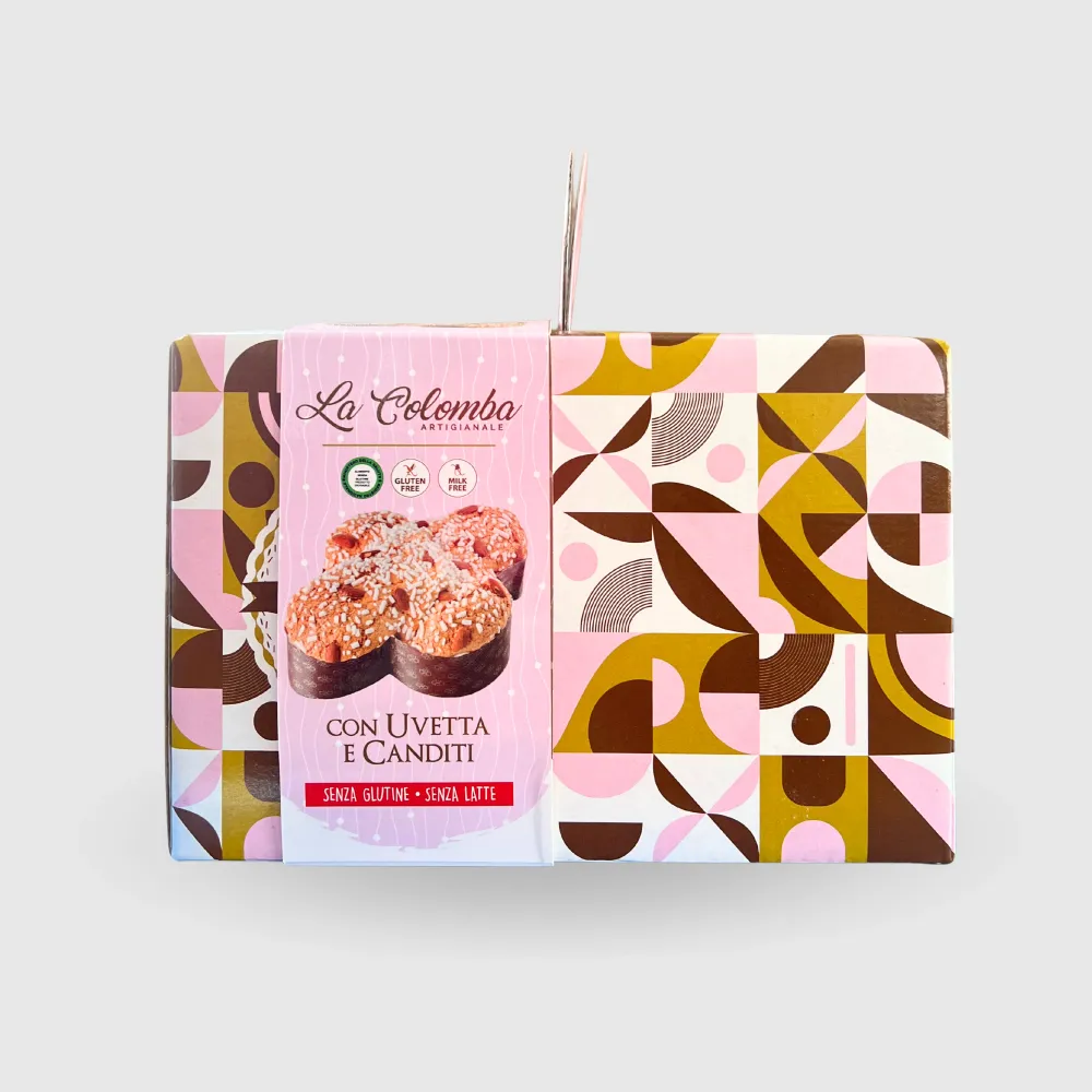 Colomba Artigianale Classica Uvetta e Canditi Senza Glutine e Senza Latte Il Mondo Senza Glutine 500g