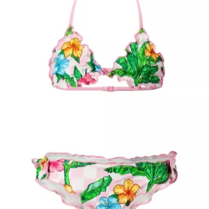 Costume bikini bambina, SAINT BARTH, stampa fiori 14 Anni
