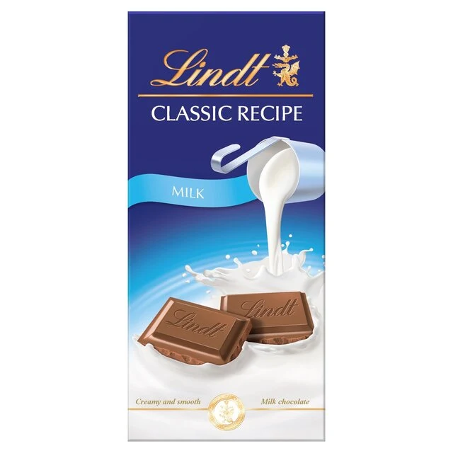Lindt Ricetta Classica Tavoletta di Cioccolato al Latte 100g