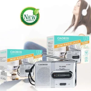 Mini Radio Fm Portatile Classica Bande Am Fm Ricevitore Audio Con Cordino Tx-8183