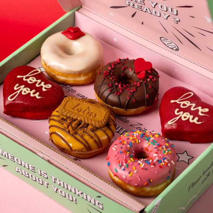 "Saint-Valentin Vegan" coffret cadeau de donuts (VG)