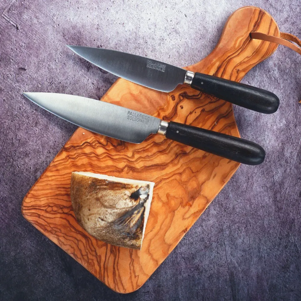 Coltello da cucina con manico bombato Ebano Pallarès