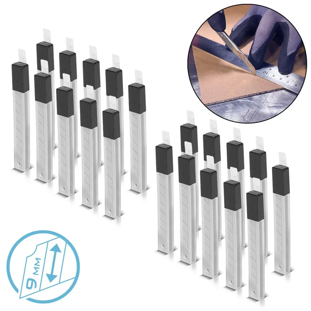 SULLA SWORK SULLAWWORK 9 mm per il coltello da taglio nel set di Precision -Ground da 200 set | Blade sostitutive | Blade...