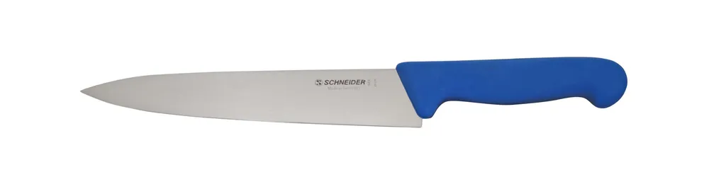 Coltello da chef Schneider lama stretta 20 cm manico blu 260838