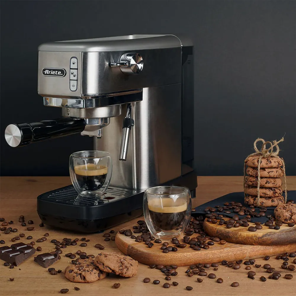 Caffettiera Espresso Ariete metallo Slim per caffè macinato