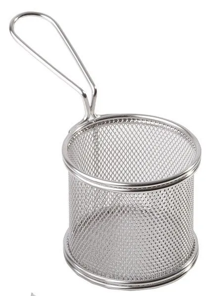 Cestello per servire APS Ø 9 cm altezza: 85 cm manico 9 cm acciaio inossidabile -PORTA SNACK- 40601