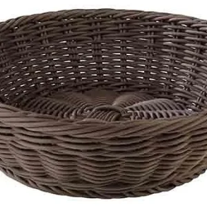 Cestino APS rotondo Ø 29 cm altezza: 7 cm polipropilene marrone -PROFI LINE- 50613