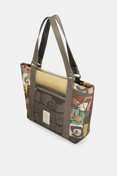 Borsa shopper donna Anekke con manici lunghi e tasca esterna