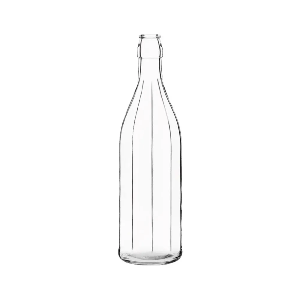 Bottiglia costolata lt.1 - 20 pz COMPRESO DI TAPPO ERMETICO