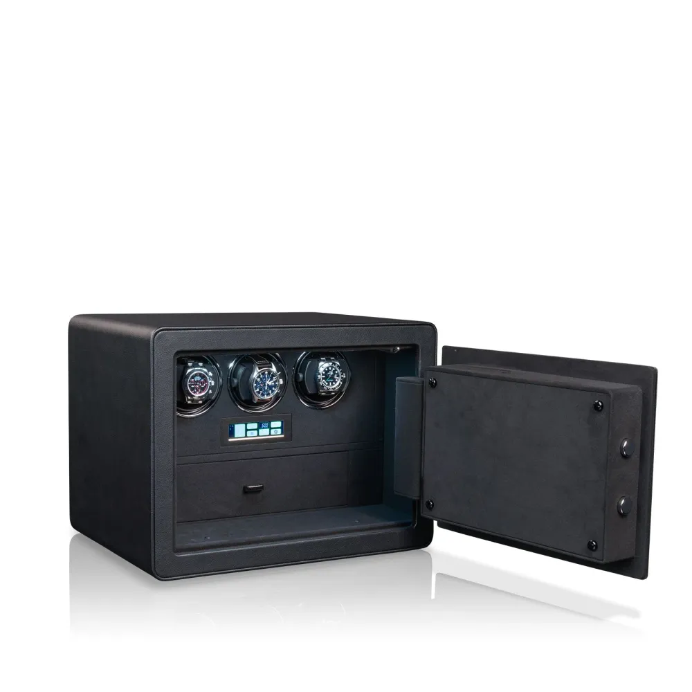 Carica Orologi Automatici - Cassaforte Porta Orologi Serie 3 Nero