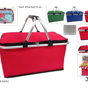 CESTINO TERMICO 30LT CON MANICI ALLUMINIO SALVASPAZIO COL AS