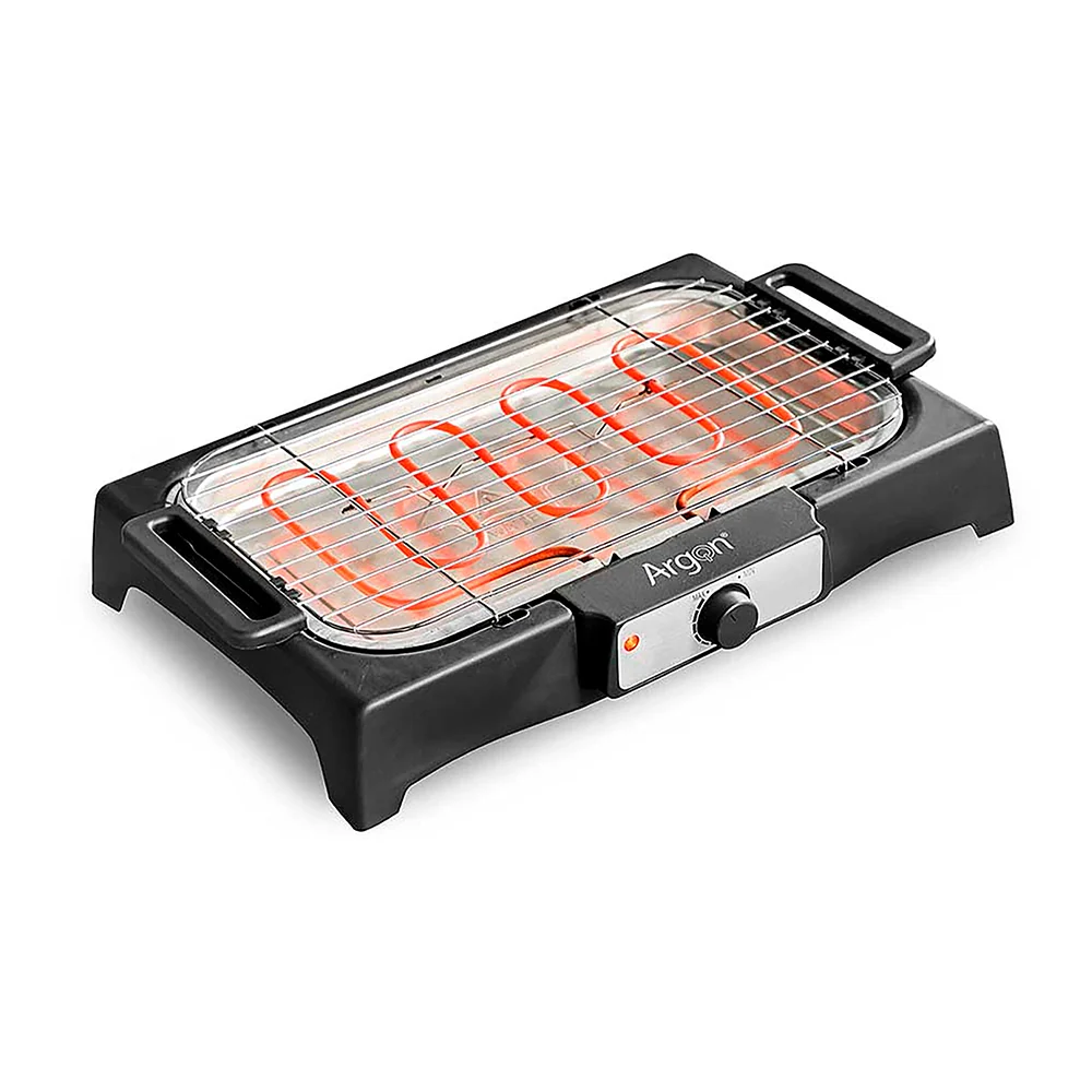 Griglia Elettrica 2000W con Manici e Termostato Regolabile