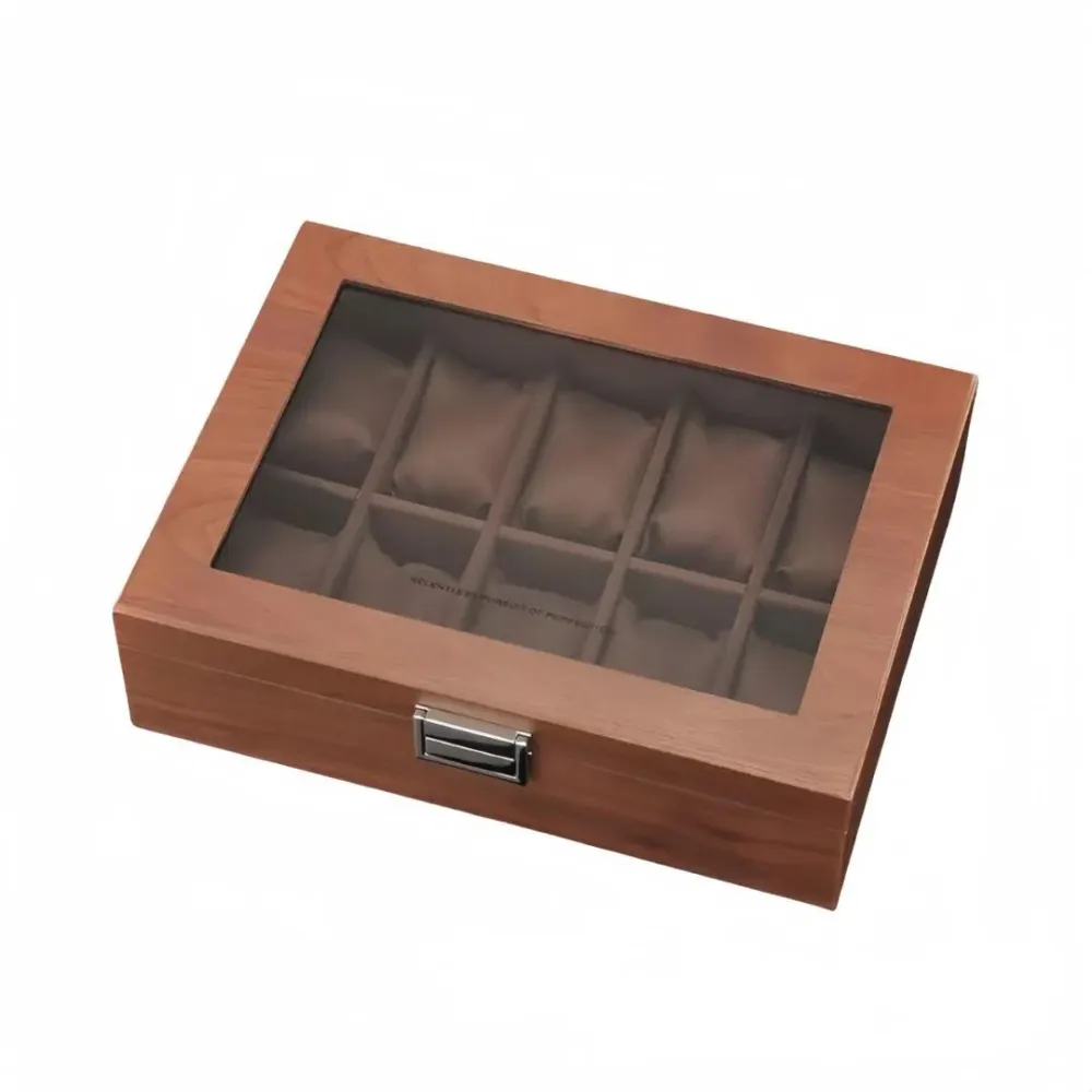 Porta orologi - Eleganza 10 orologi Interno marrone