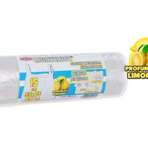 Sacchi pattumiera 55x75 10 pezzi neutro prof.10153