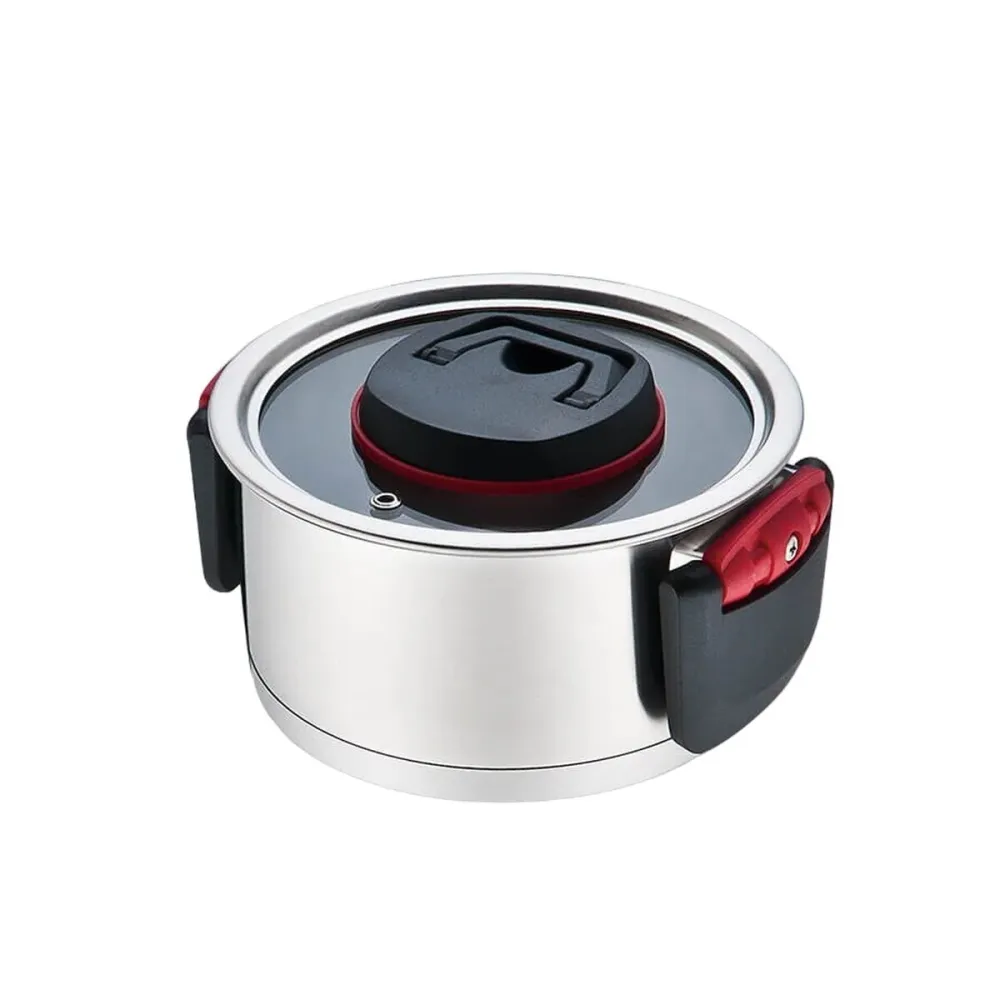 Tagliapasta Pentola con Coperchio Feel Maestro MR-3530-16 Nero Rosso Acciaio Acciaio inossidabile Plastica Ø 16 cm 1,6 L