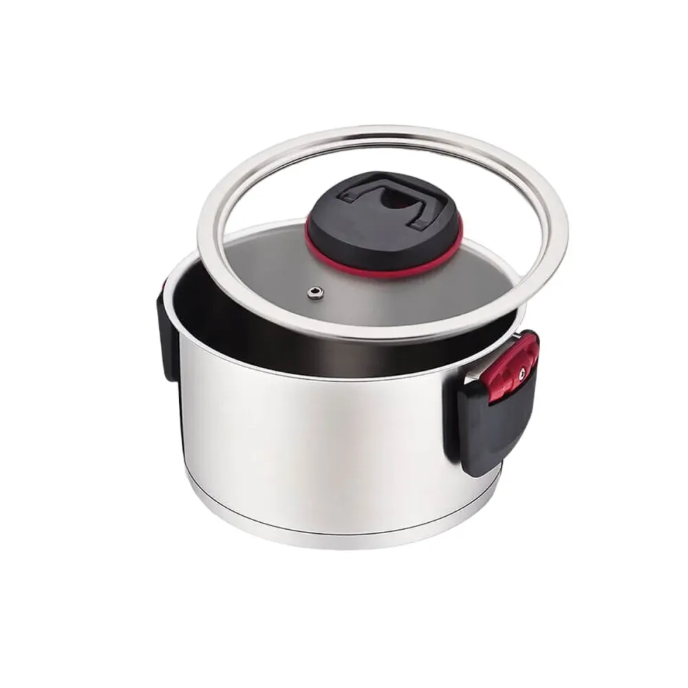 Tagliapasta Pentola con Coperchio Feel Maestro MR-3530-16 Nero Rosso Acciaio Acciaio inossidabile Plastica Ø 16 cm 1,6 L