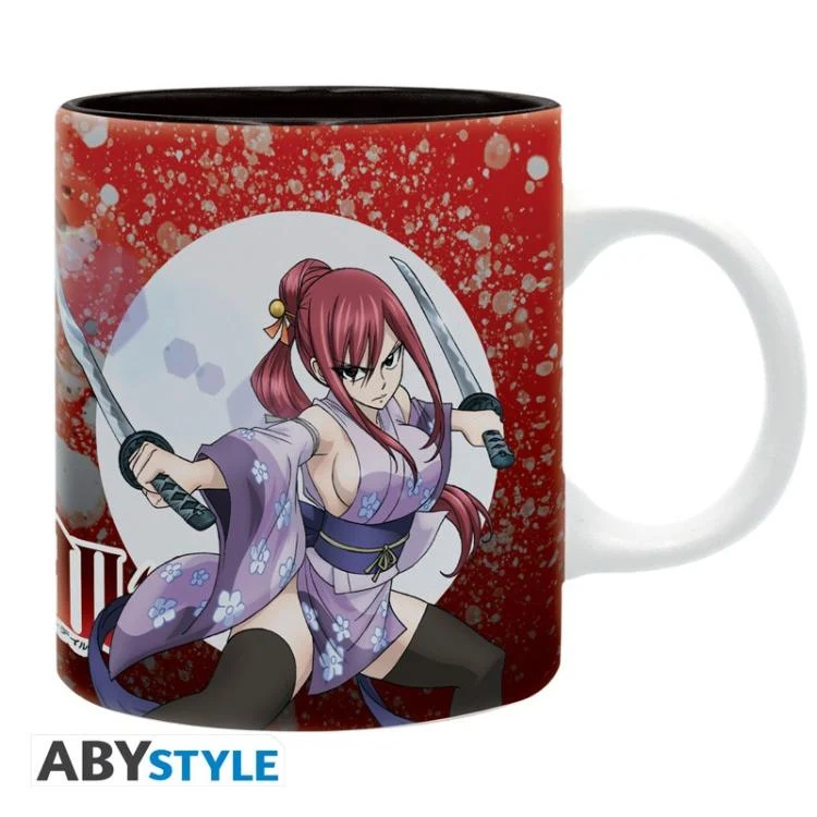 Abystyle - Tazza FAIRY TAIL (Erza e Jellal) Logo Mug Bicchiere Ceramica 320ml