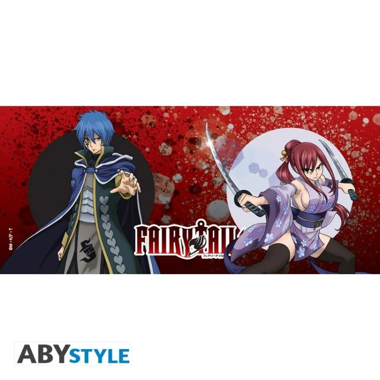 Abystyle - Tazza FAIRY TAIL (Erza e Jellal) Logo Mug Bicchiere Ceramica 320ml