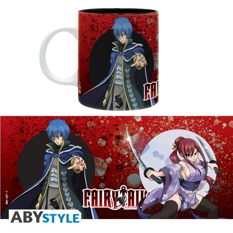 Abystyle - Tazza FAIRY TAIL (Erza e Jellal) Logo Mug Bicchiere Ceramica 320ml