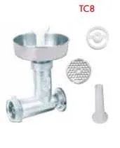Accessorio tritacarne elettrico tc8 con accessorio tutto acciaio Omra