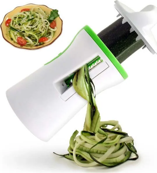 Affetta Verdure Spaghetti Spirale Tempera Pasta Taglia Verdure Carote Zucchine