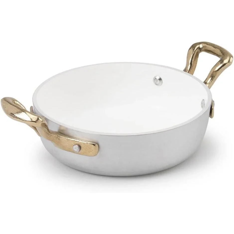 Agnelli - Tegamino 2 Maniglie - Alluminio - H 4 cm, ø 16 cm - ALMA11016