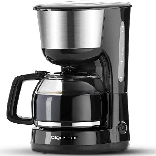 Aigostar Chocolate 30HIK - Macchina per caffe’ 10 Tazze, 30HIK, Black