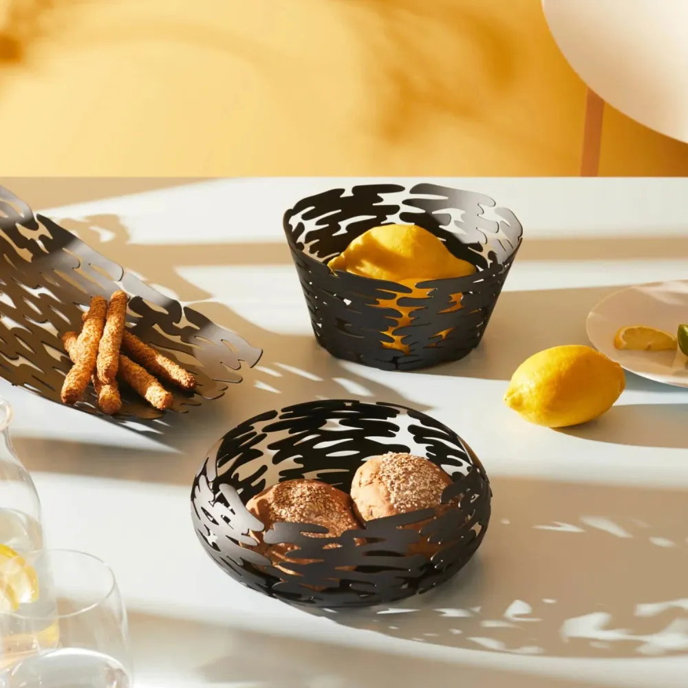 Alessi Barknest Cestino Portafrutta - Centrotavola, Nero