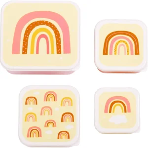 Allc SBSERA41 – Lunchbox, 15,8 × 14 × 7 cm; 12 × 12 × 5,5 cm; 10,5 × 10,5 × 5 cm; 9 × 9 × 4,5 cm, 4 pezzi