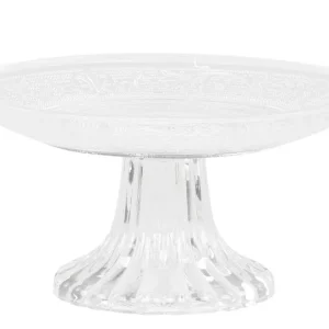 Alzata vetro con motivo D 15 cm -Chic antique