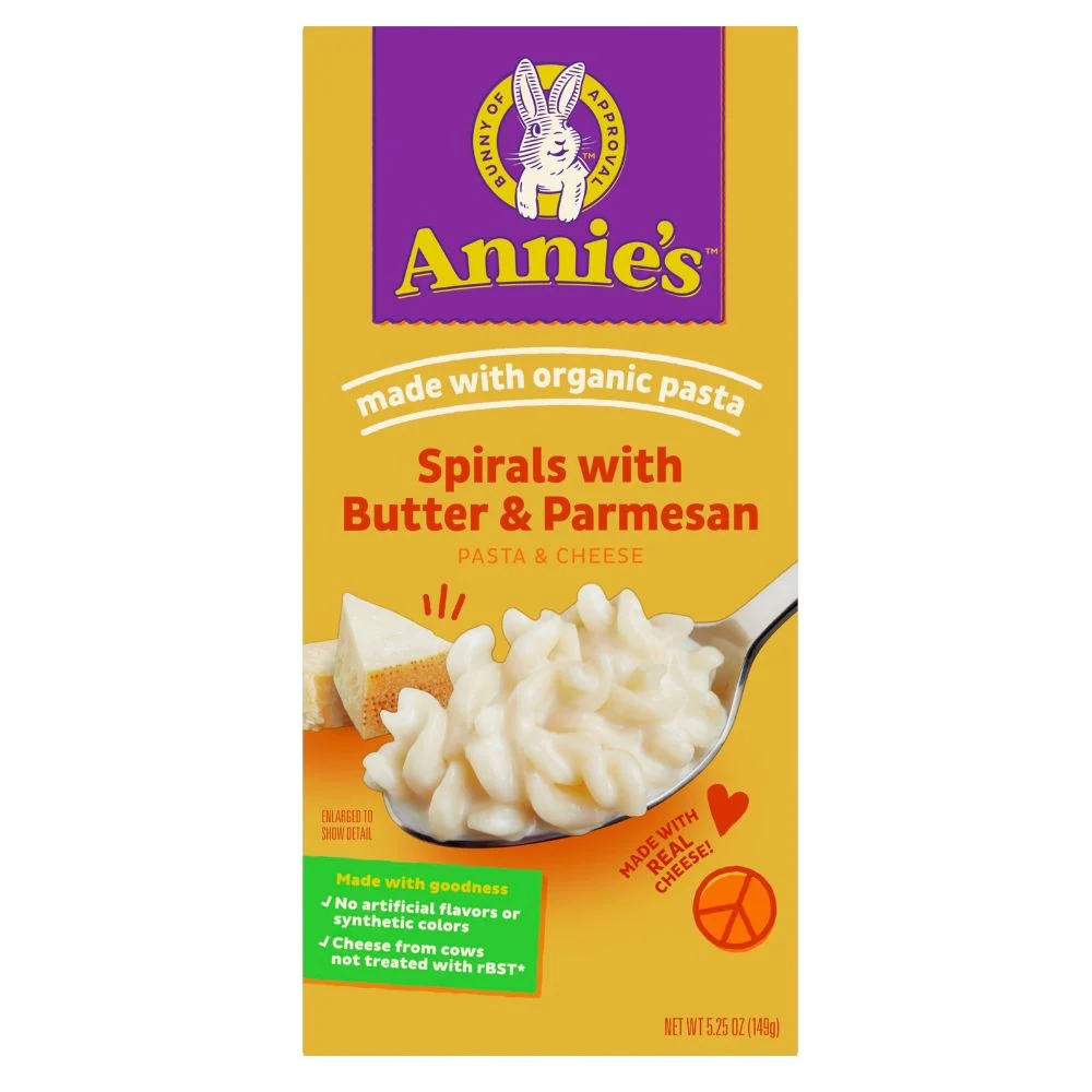 Annie's Mac & Cheese Spirals Butter, fusilli con burro e formaggio da 148g