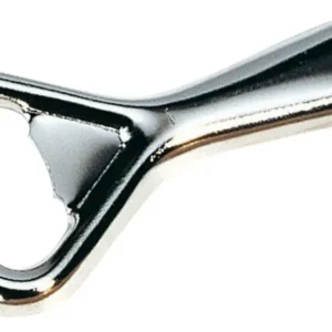 Apribottiglie metallo su cartoncino, 8x4x0,5 cm